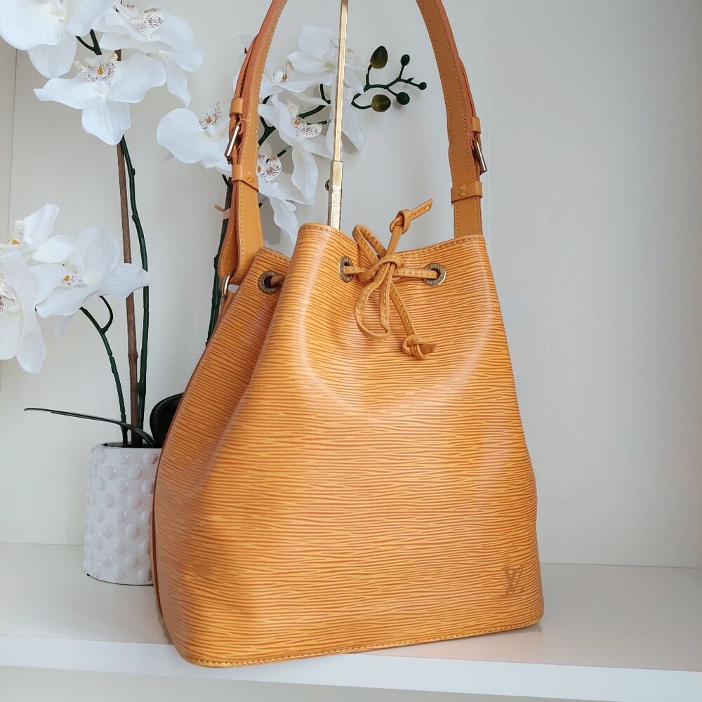 Louis Vuitton Noe Yellow Epi Bucket Bag
